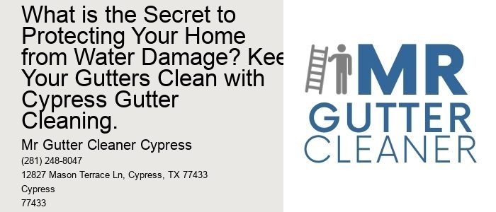 What is the Secret to Protecting Your Home from Water Damage? Keep Your Gutters Clean with Cypress Gutter Cleaning.