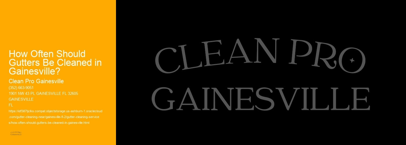 How Often Should Gutters Be Cleaned in Gainesville? 