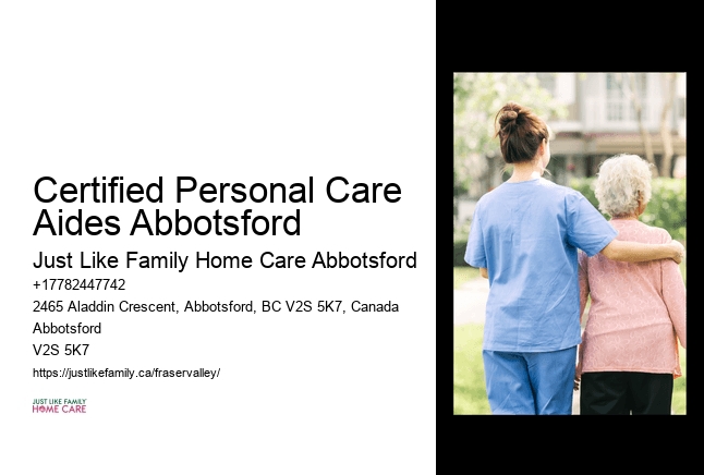 Home Health Monitoring Certified Personal Care Aides Abbotsford