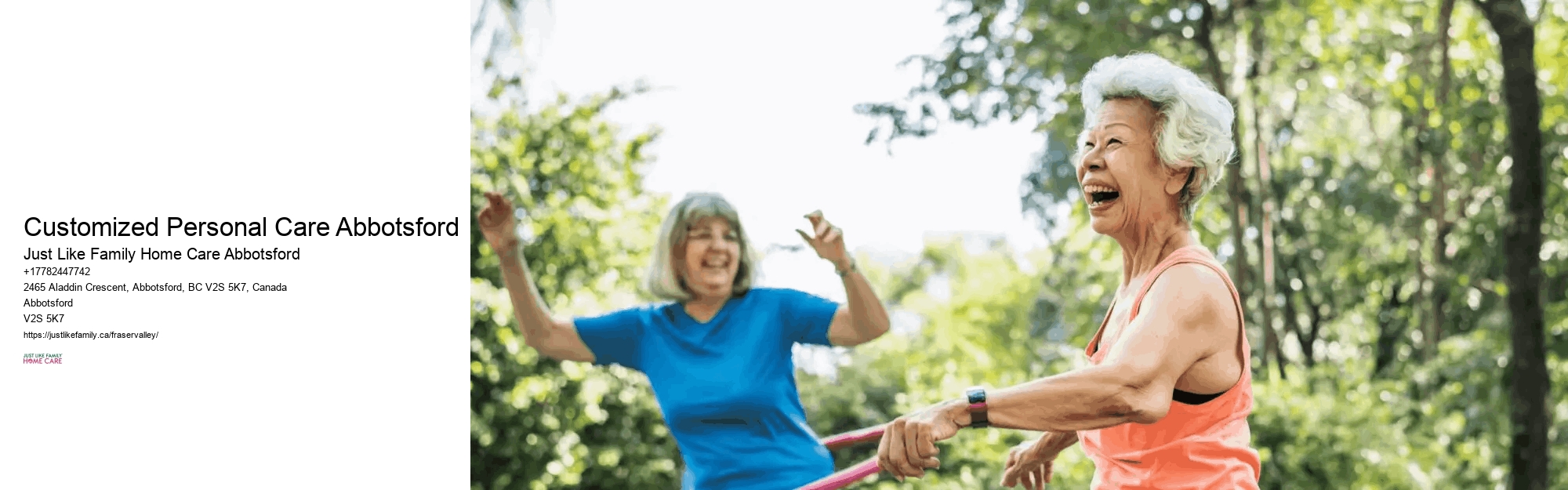 Affordable Personal Care Customized Personal Care Abbotsford