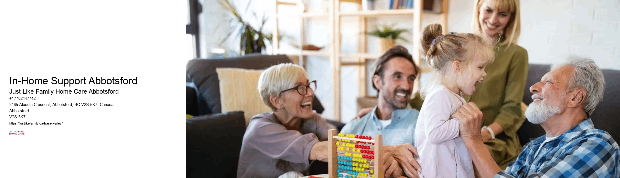 Elderly Companionship In-Home Support Abbotsford