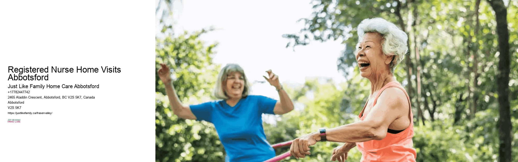 Reliable Home Care Registered Nurse Home Visits Abbotsford