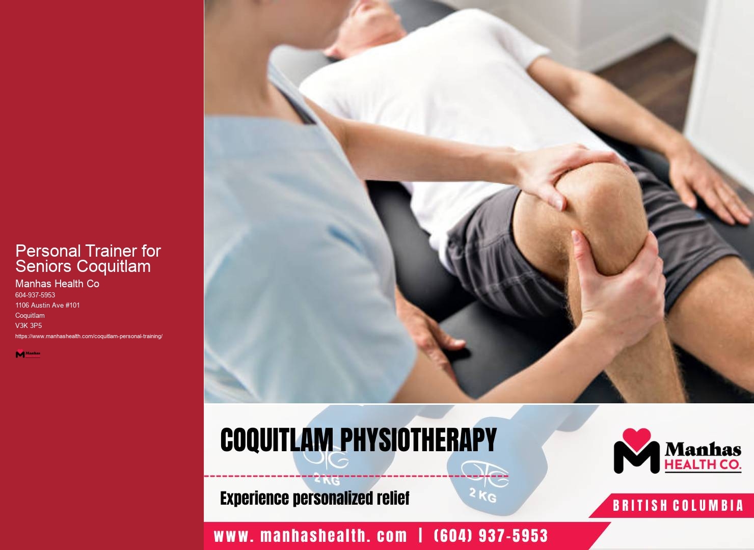 Personalized Fitness Trainer Personal Trainer for Seniors Coquitlam