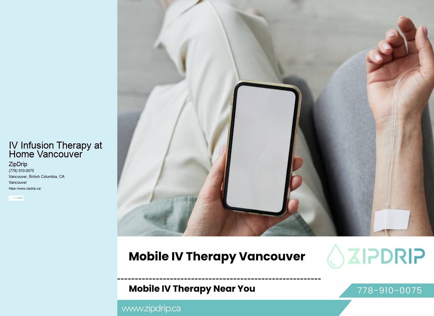 On-the-Go IV Drip Services IV Infusion Therapy at Home Vancouver