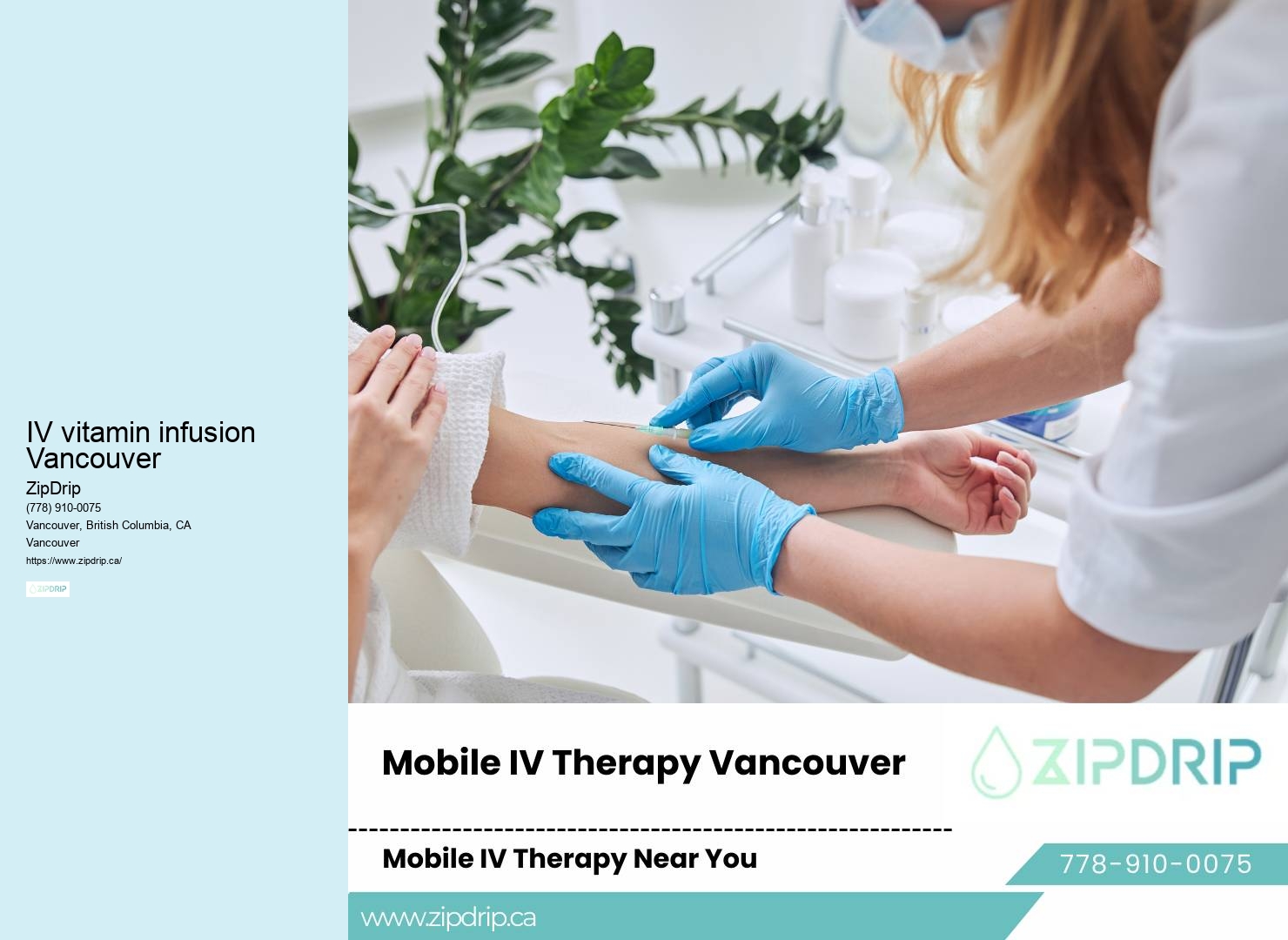 IV vitamin infusion Vancouver IV Treatment Services