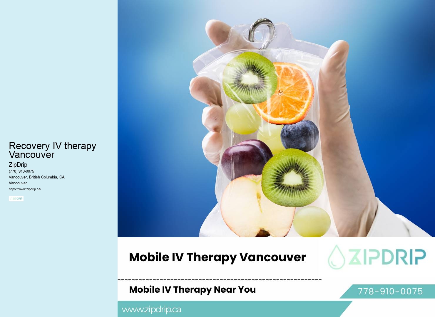 In-Home IV Hydration Recovery IV therapy Vancouver
