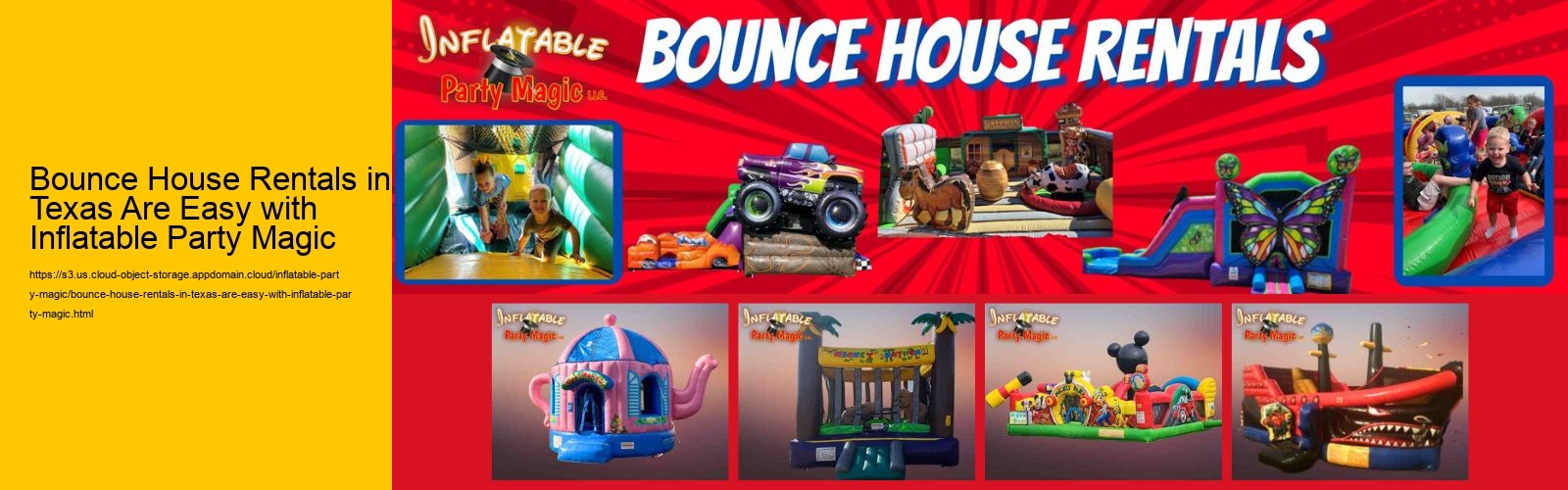 Bounce House Rentals in Texas from Inflatable Party Magic
