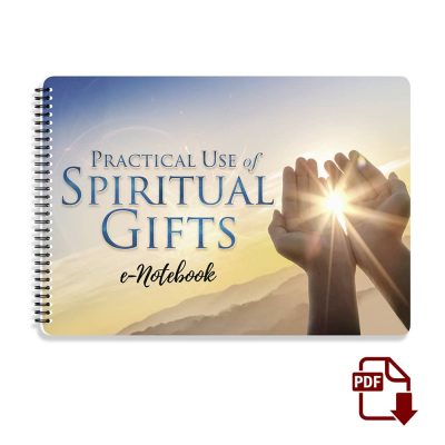 Bookstore Graphic Practical Use of Spiritual Gifts E Notebook