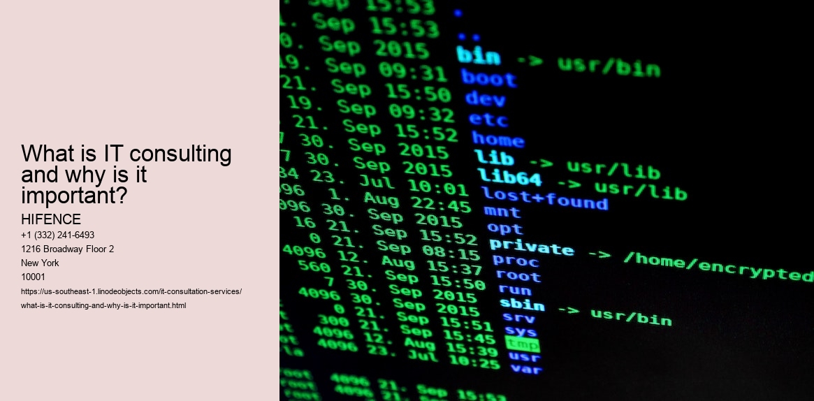 What is IT consulting and why is it important?