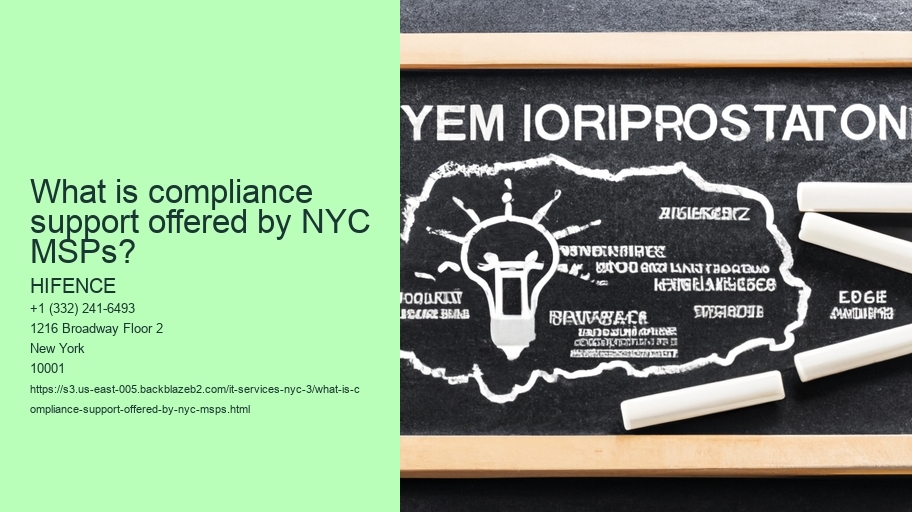 What is compliance support offered by NYC MSPs?