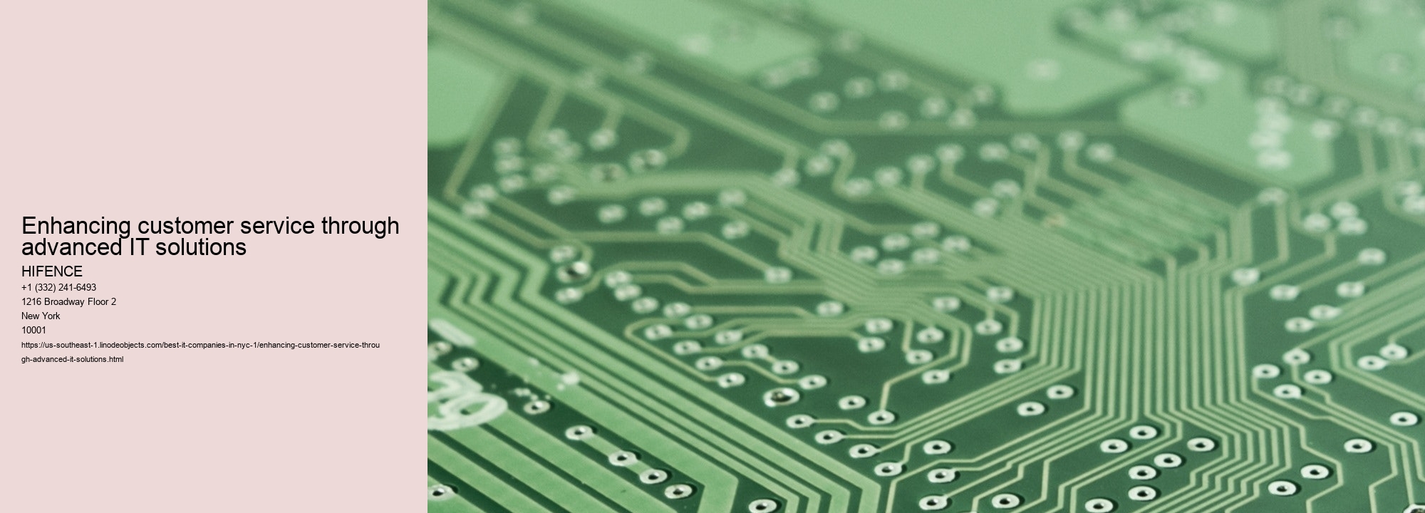 Enhancing customer service through advanced IT solutions 