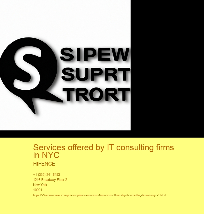 Services offered by IT consulting firms in NYC