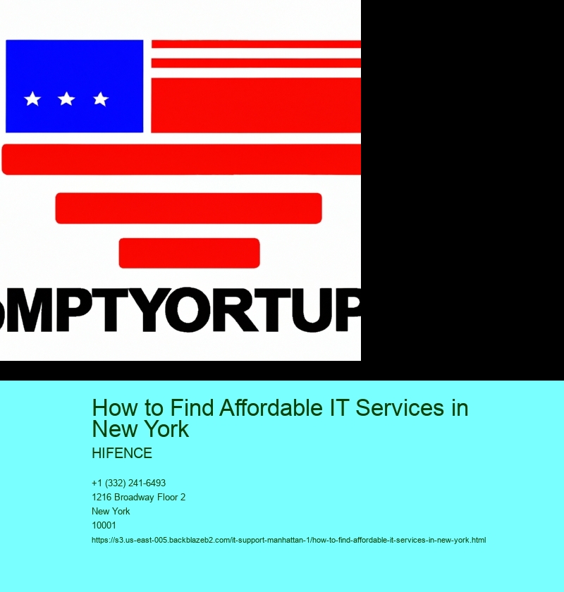 How to Find Affordable IT Services in New York
