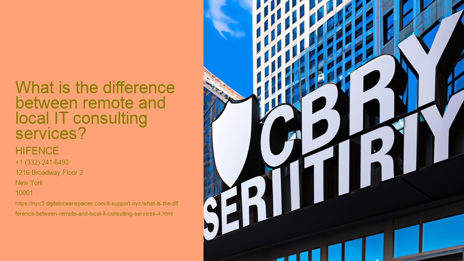 What is the difference between remote and local IT consulting services?
