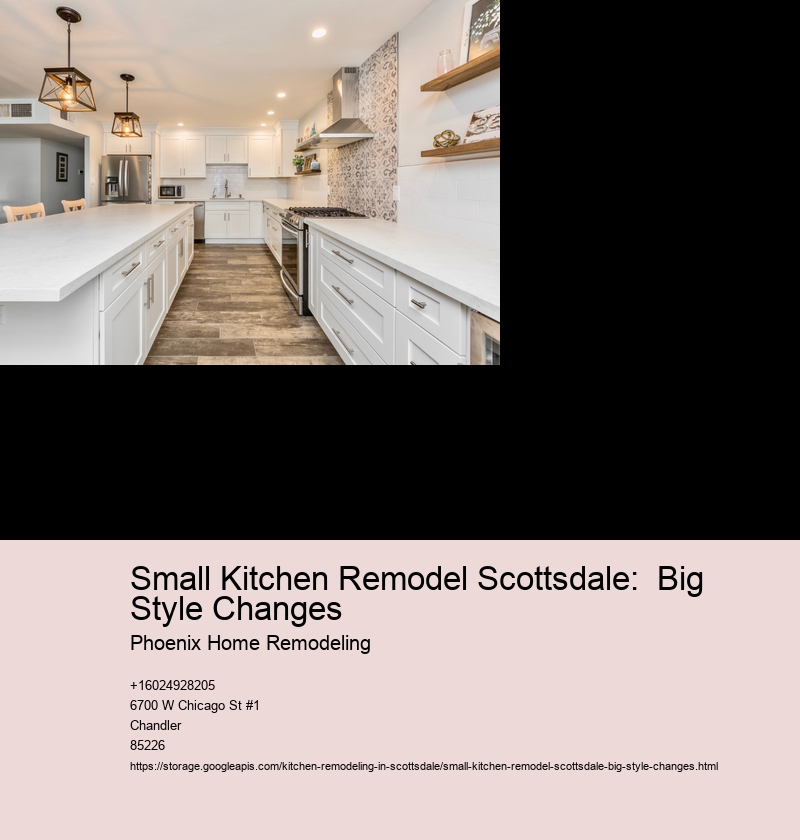 Small Kitchen Remodel Scottsdale:  Big Style Changes