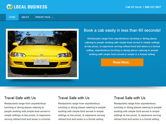Local Business Wordpress Website Design Ginger