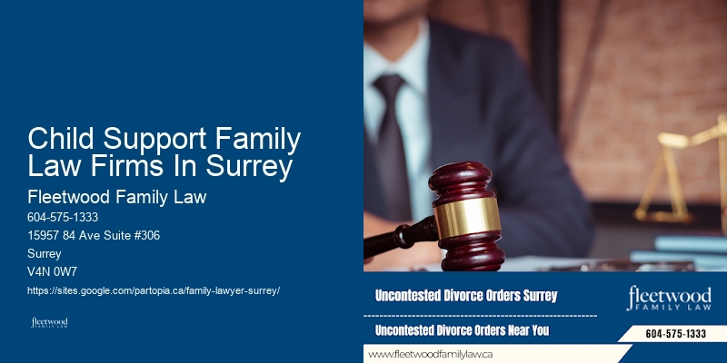 Child Support Family Law Firms In Surrey
