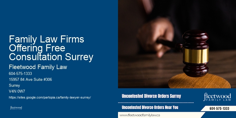 Family Law Firms Offering Free Consultation Surrey