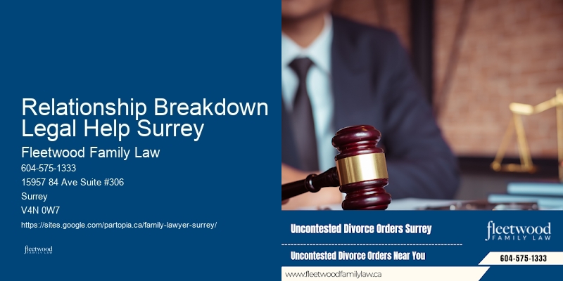 Relationship Breakdown Legal Help Surrey