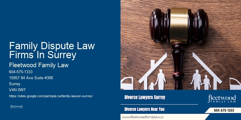 Family Dispute Law Firms In Surrey