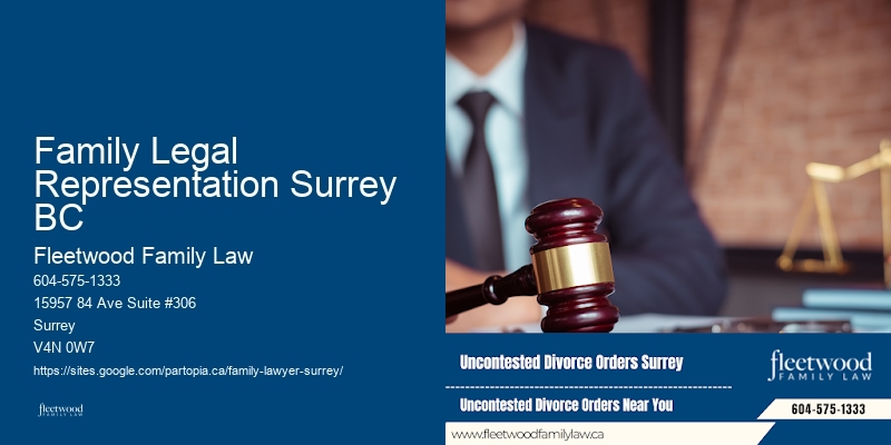 Family Legal Representation Surrey BC