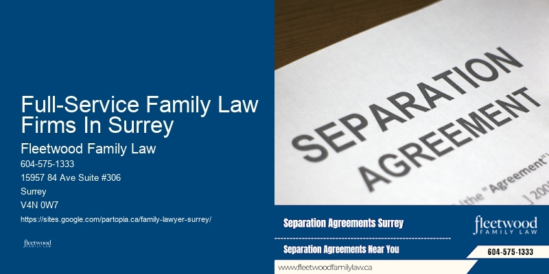 Full-Service Family Law Firms In Surrey