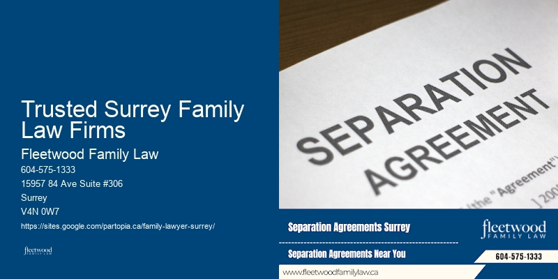 Trusted Surrey Family Law Firms