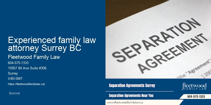 Experienced family law attorney Surrey BC