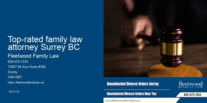 Top-rated family law attorney Surrey BC