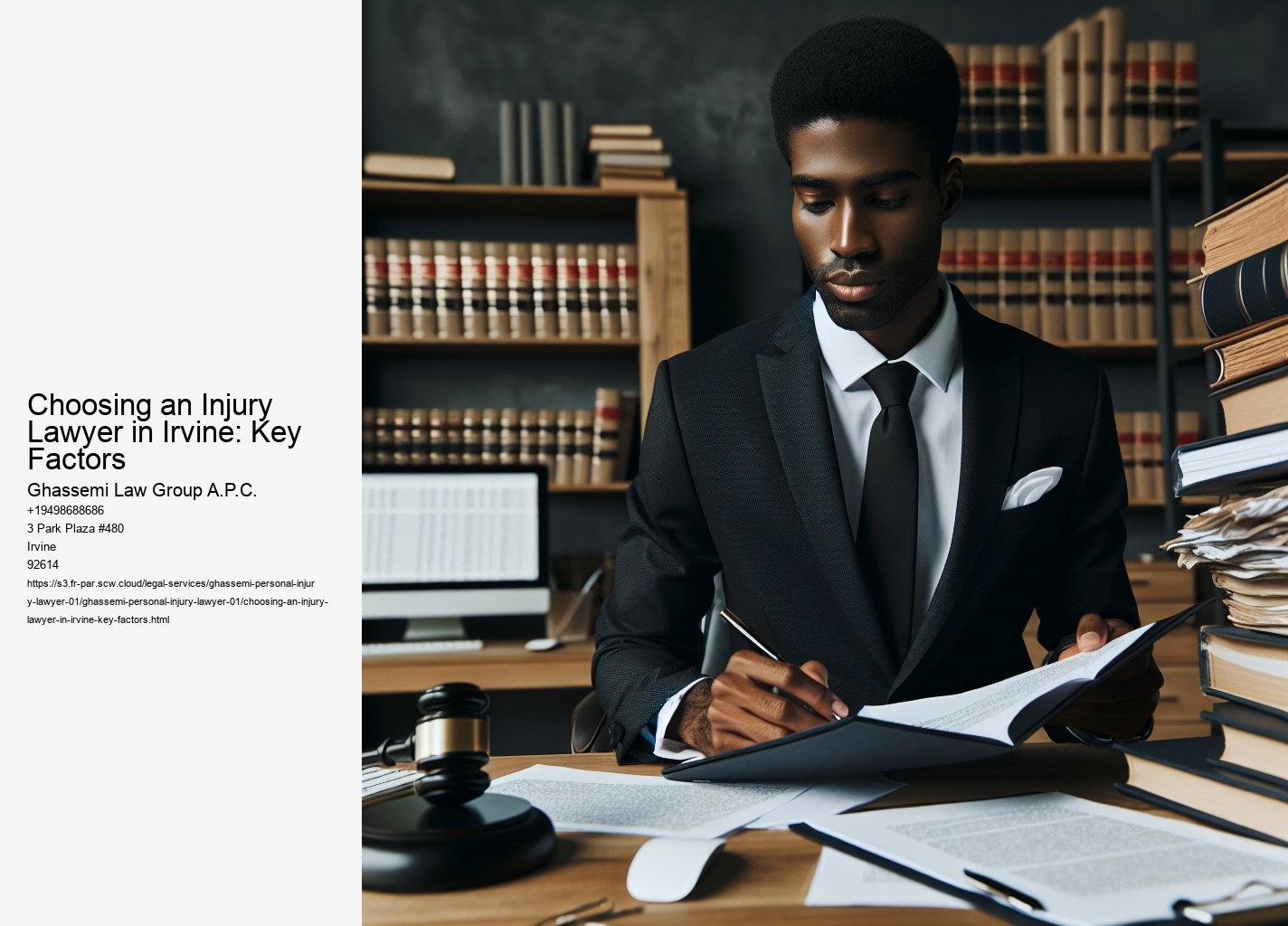 Choosing an Injury Lawyer in Irvine: Key Factors