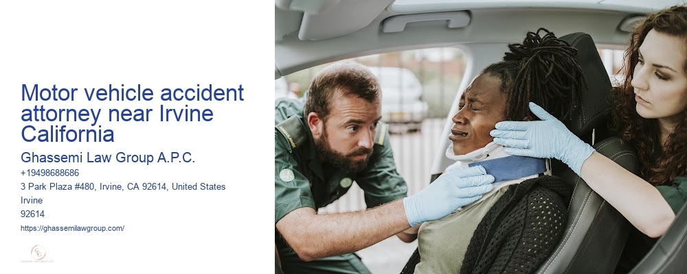 Motor vehicle accident attorney near Irvine California