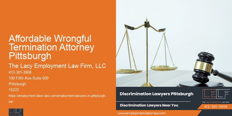 Affordable Wrongful Termination Attorney Pittsburgh Employee Rights Law Firm