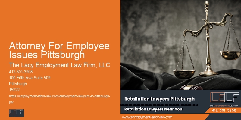 Attorney For Employee Issues Pittsburgh