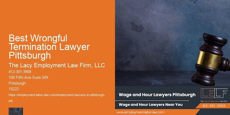 Best Wrongful Termination Lawyer Pittsburgh Employee Law Consultation