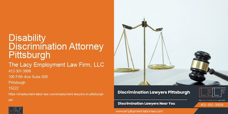 Disability Discrimination Attorney Pittsburgh Employment Attorney Services