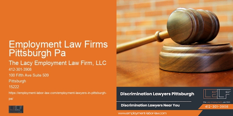 Employee Legal Services Near Employment Law Firms Pittsburgh Pa