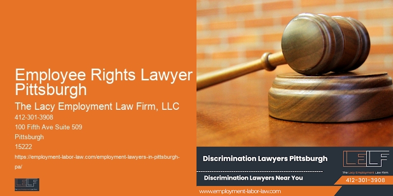 Employee Rights Lawyer Pittsburgh Workplace Discrimination Consultation