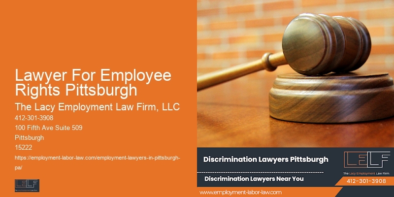Workplace Legal Help Lawyer For Employee Rights Pittsburgh Pa