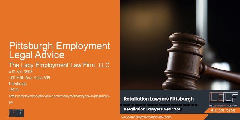 Pittsburgh Employment Legal Advice Labor Lawyer Services