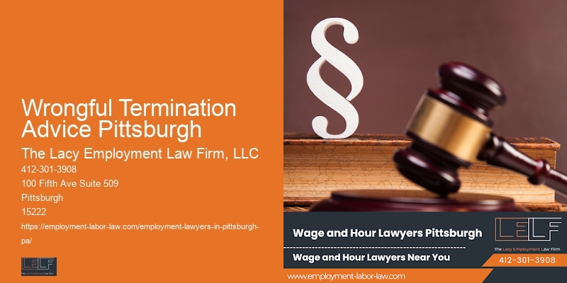 Wrongful Termination Advice Pittsburgh