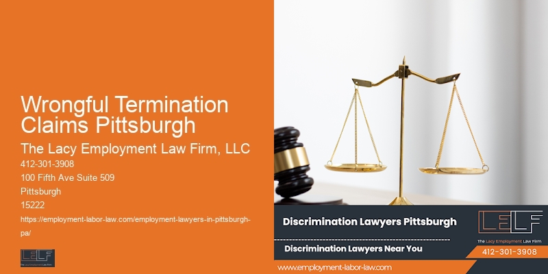Trusted Employment Law Firm Wrongful Termination Claims Pittsburgh