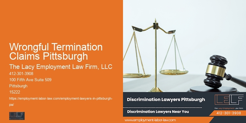 Employee Protection Law Wrongful Termination Claims Pittsburgh