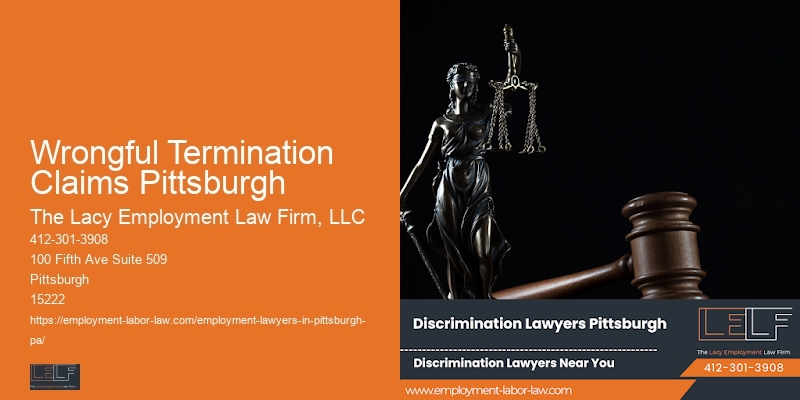 Wrongful Termination Claims Pittsburgh Workplace Legal Services