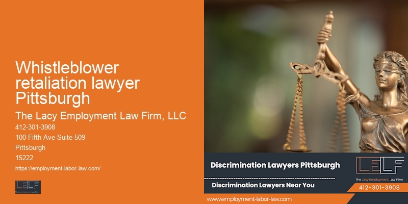 Whistleblower retaliation lawyer Pittsburgh