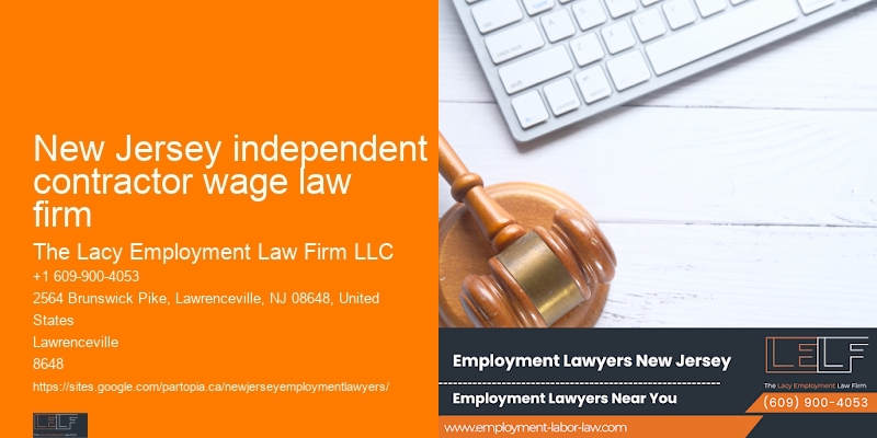 New Jersey independent contractor wage law firm
