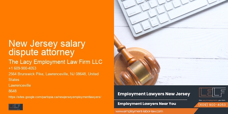 New Jersey salary dispute attorney