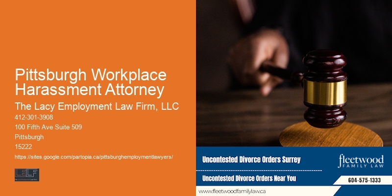 Pittsburgh Workplace Harassment Attorney