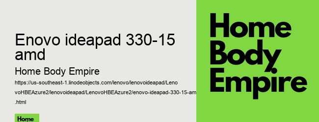 enovo ideapad 330-15 amd