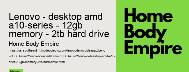 lenovo - desktop amd a10-series - 12gb memory - 2tb hard drive