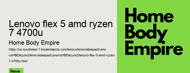 lenovo flex 5 amd ryzen 7 4700u